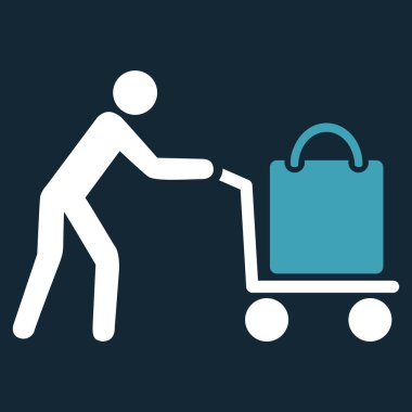 Yolcu vagon düz simgesi