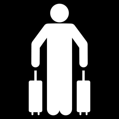 Yolcu Bagaj düz simgesi