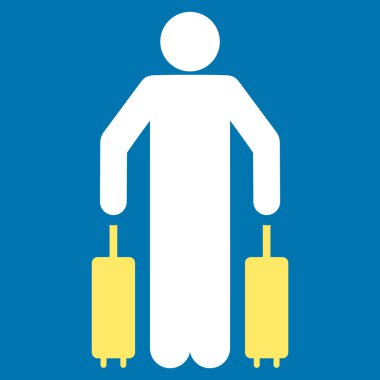 Yolcu Bagaj düz simgesi