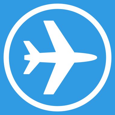 Havaalanı düz simgesi