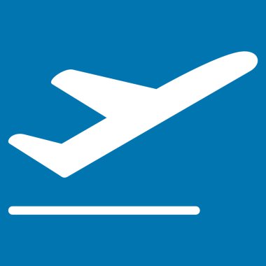 Kalkış düz simgesi