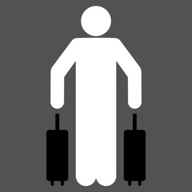 Yolcu Bagaj düz simgesi
