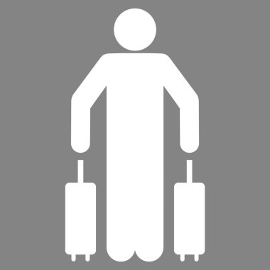 Yolcu Bagaj düz simgesi