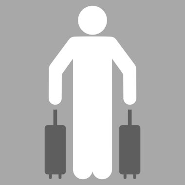 Yolcu Bagaj düz simgesi