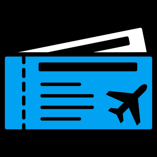 Billetes de avión Flat Icon — Vector de stock