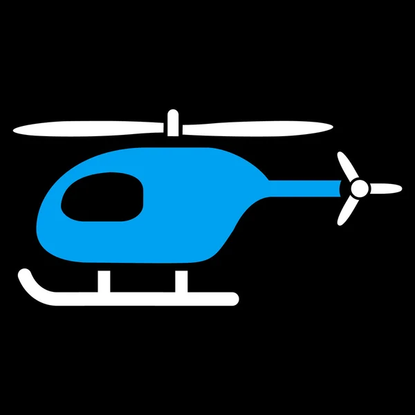 Helikopter lapos ikon — Stock Vector