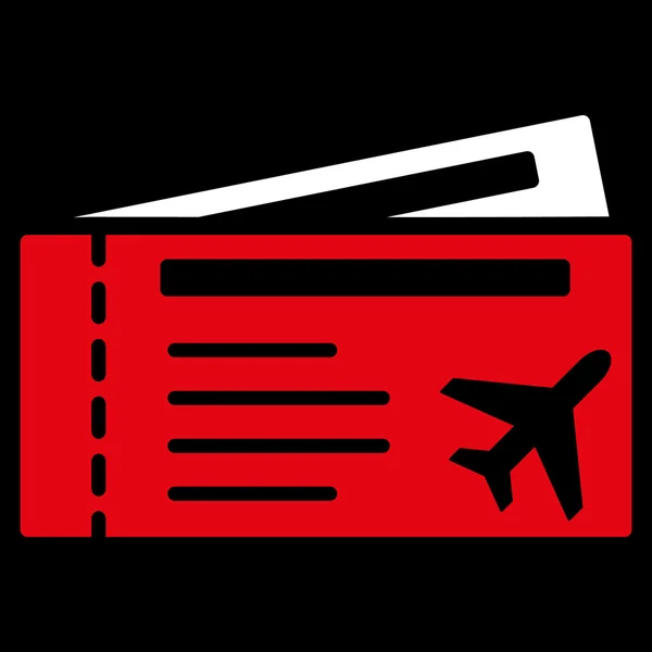 Airtickets Flat Icon — Stock Vector