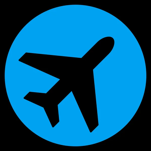 Avion platt ikon — Stock vektor