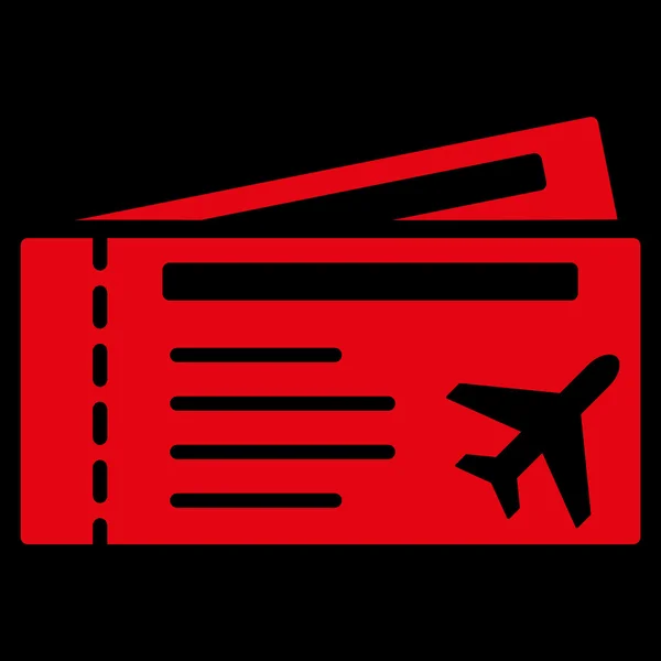 Airtickets platte pictogram — Stockvector