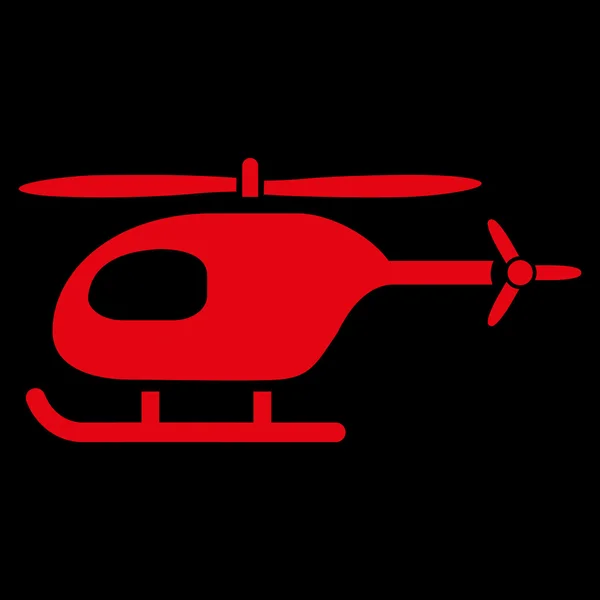 Helikopter lapos ikon — Stock Vector