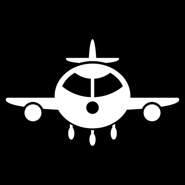 Ikon Pesawat Kargo Datar - Stok Vektor