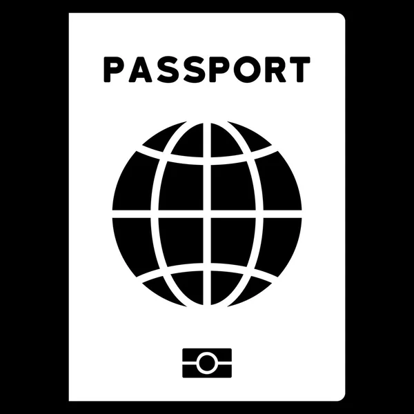 Pasaporte Mundial Apartamento Icono — Vector de stock