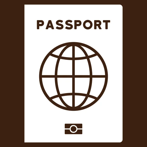 Paszport płaska ikona — Wektor stockowy