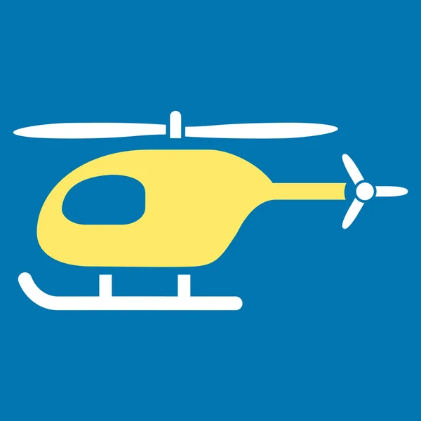 Helikopter lapos ikon — Stock Vector