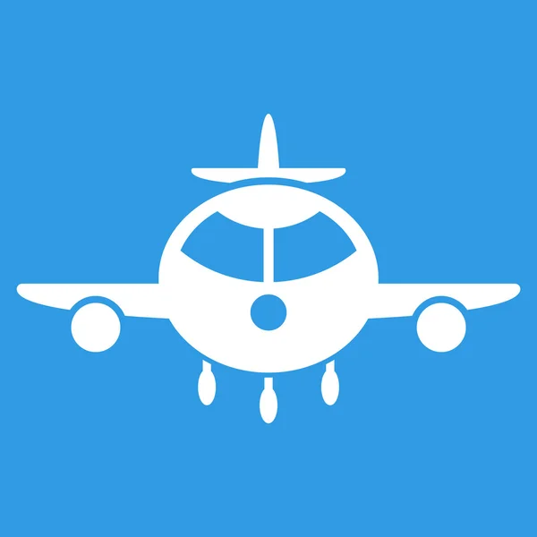 Cargo Plane Flat Icon — Stock Vector