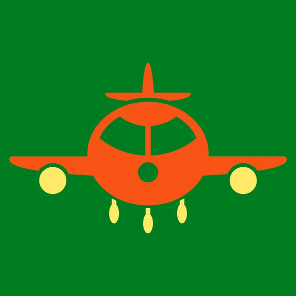 Frachtflugzeug-Ikone — Stockvektor