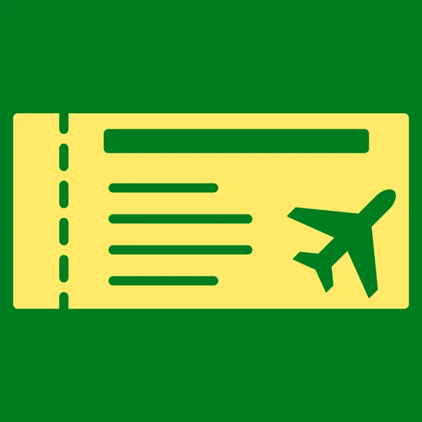 Ikona Airticket Flat — Wektor stockowy