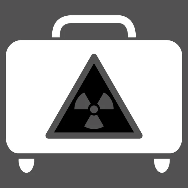 Gevaarlijke Bagage platte pictogram — Stockvector