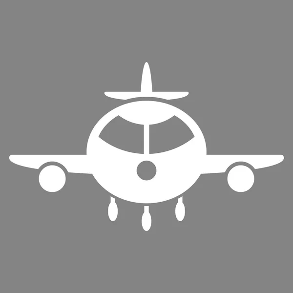 Avion cargo Icône plate — Image vectorielle