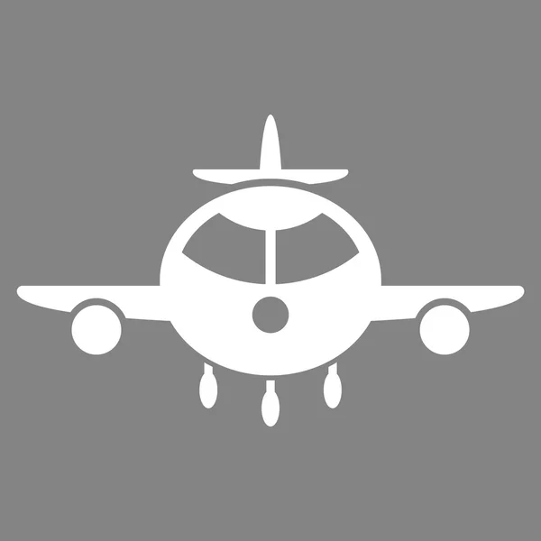 Cargo Plane Flat Icon — Stock Vector