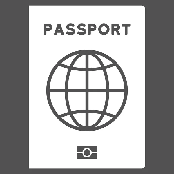 Passeport Icône plate — Image vectorielle