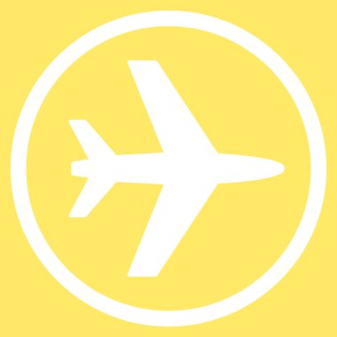 Havaalanı düz simgesi