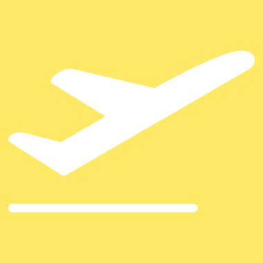 Kalkış düz simgesi