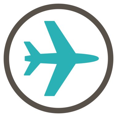 Havaalanı düz simgesi