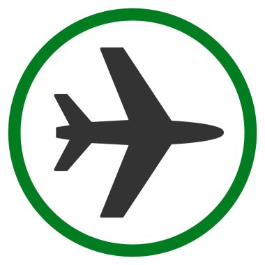 Havaalanı düz simgesi