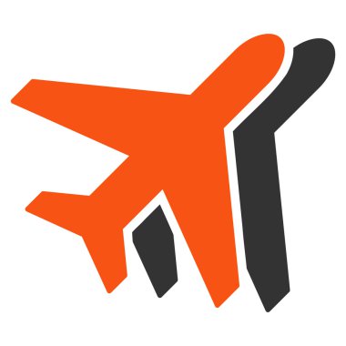 Uçaklar düz simgesi