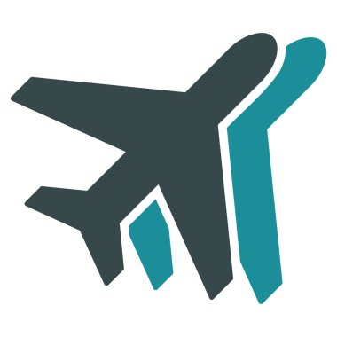 Uçaklar düz simgesi