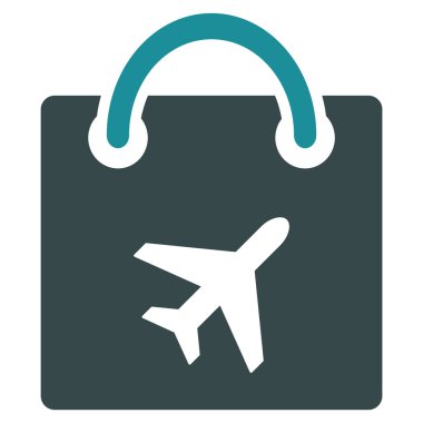 Duty Free düz simgesi