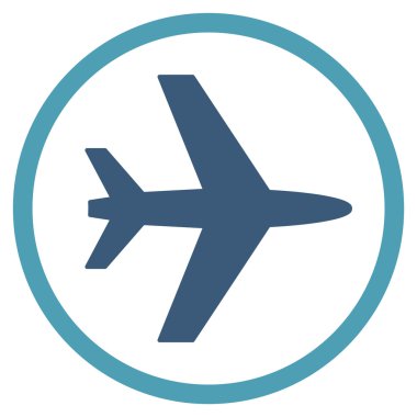 Havaalanı düz simgesi