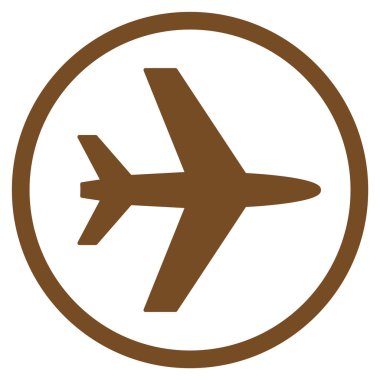 Havaalanı düz simgesi