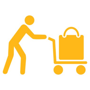 Yolcu vagon düz simgesi