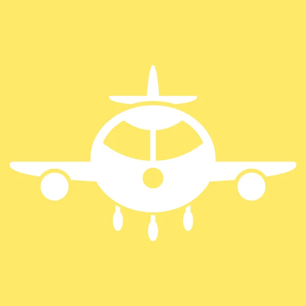 Cargo Plane Flat Icon — Stock Vector