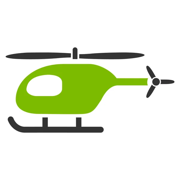 Helikopter platta ikonen — Stock vektor