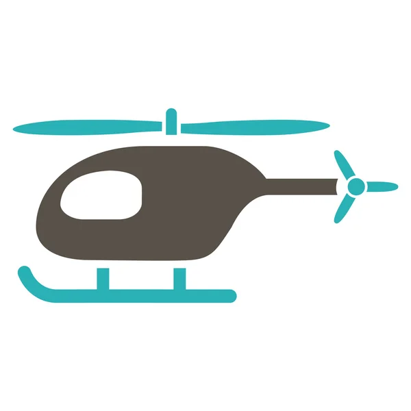 Helicóptero Icono plano — Vector de stock