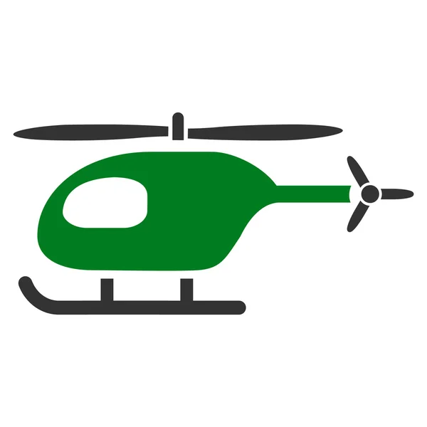 Helikopter platte pictogram — Stockvector
