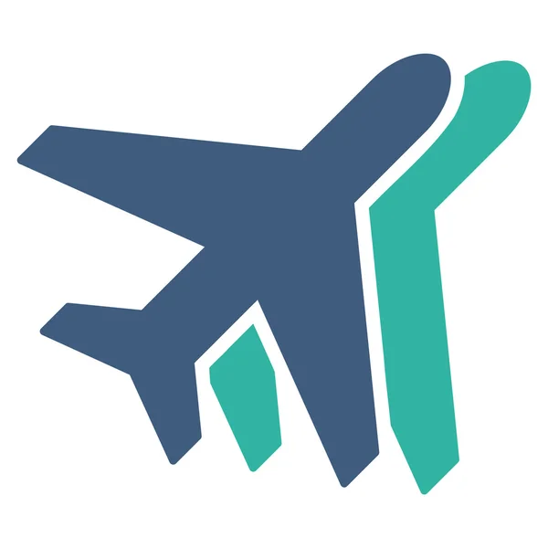 Samoloty z płaskim ikona — Wektor stockowy