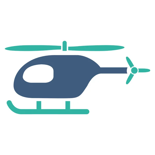 Вертолетная плоская икона — стоковый вектор