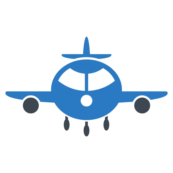 Cargo Plane Flat Icon — Stock Vector