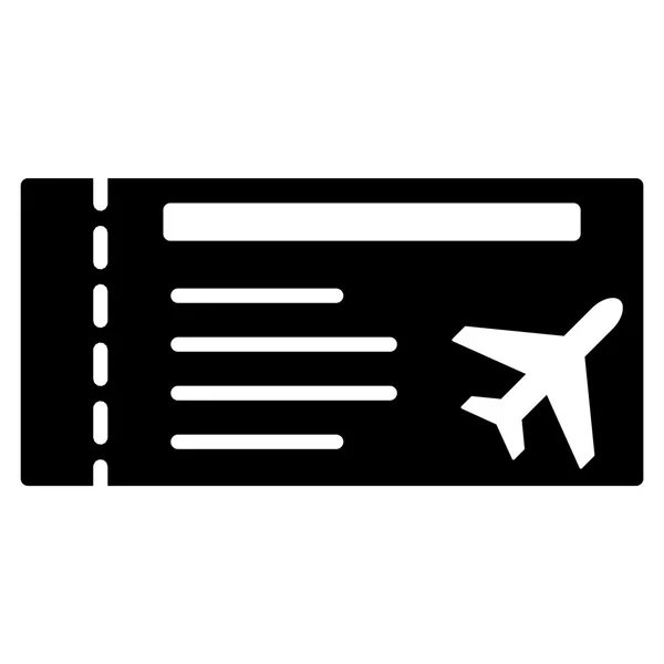 Airticket Flat Icon — Stock Vector