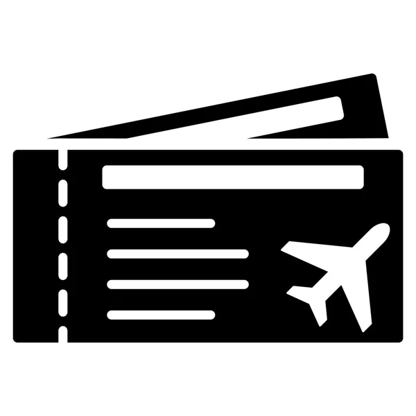 Billets d'avion Flat Icon — Image vectorielle