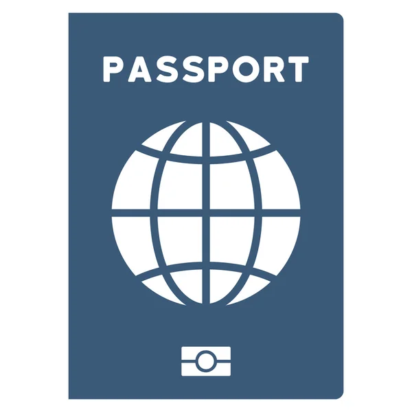 Świecie paszport ikona płaski — Wektor stockowy