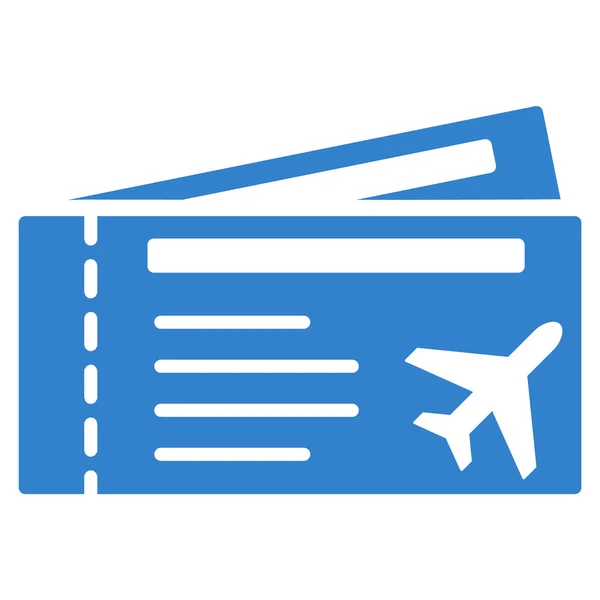 Billets d'avion Flat Icon — Image vectorielle