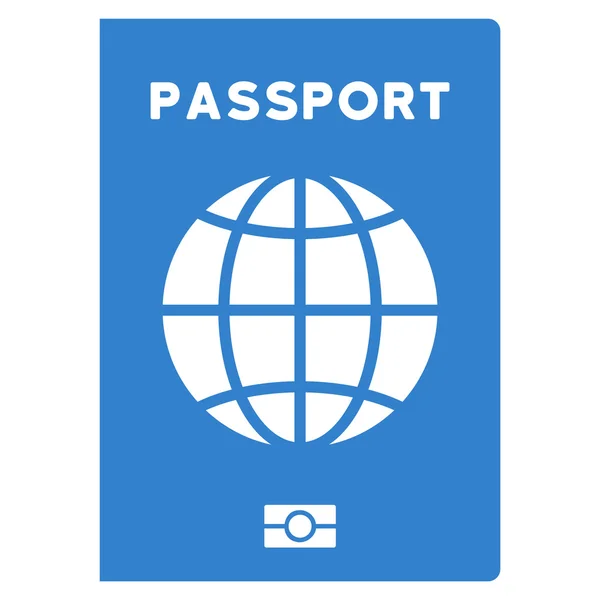 Världen Passport platt-ikonen — Stock vektor