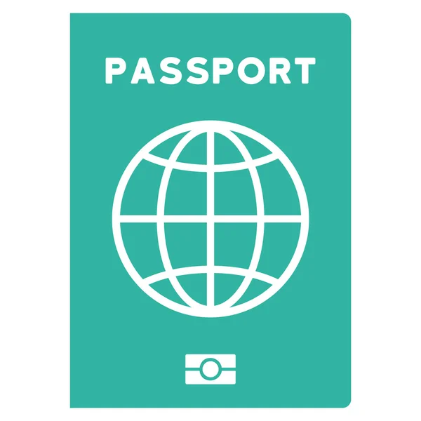 Плоская икона паспорта — стоковый вектор