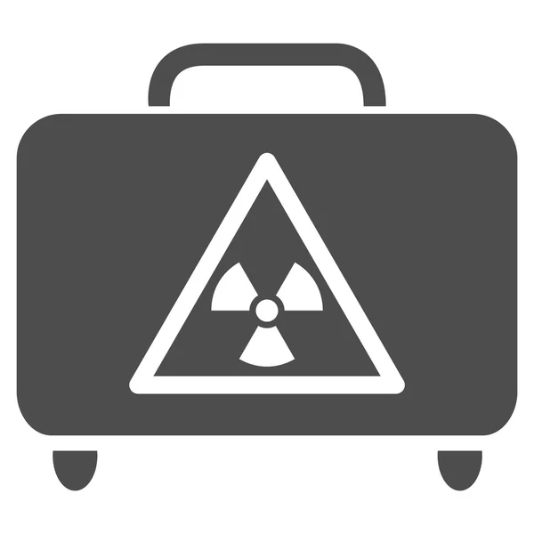 Gevaarlijke Bagage platte pictogram — Stockvector