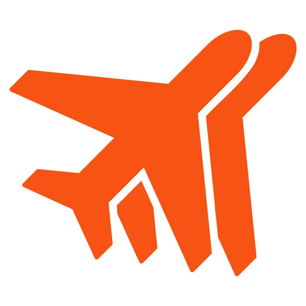 Flygplan Flat ikonen — Stock vektor